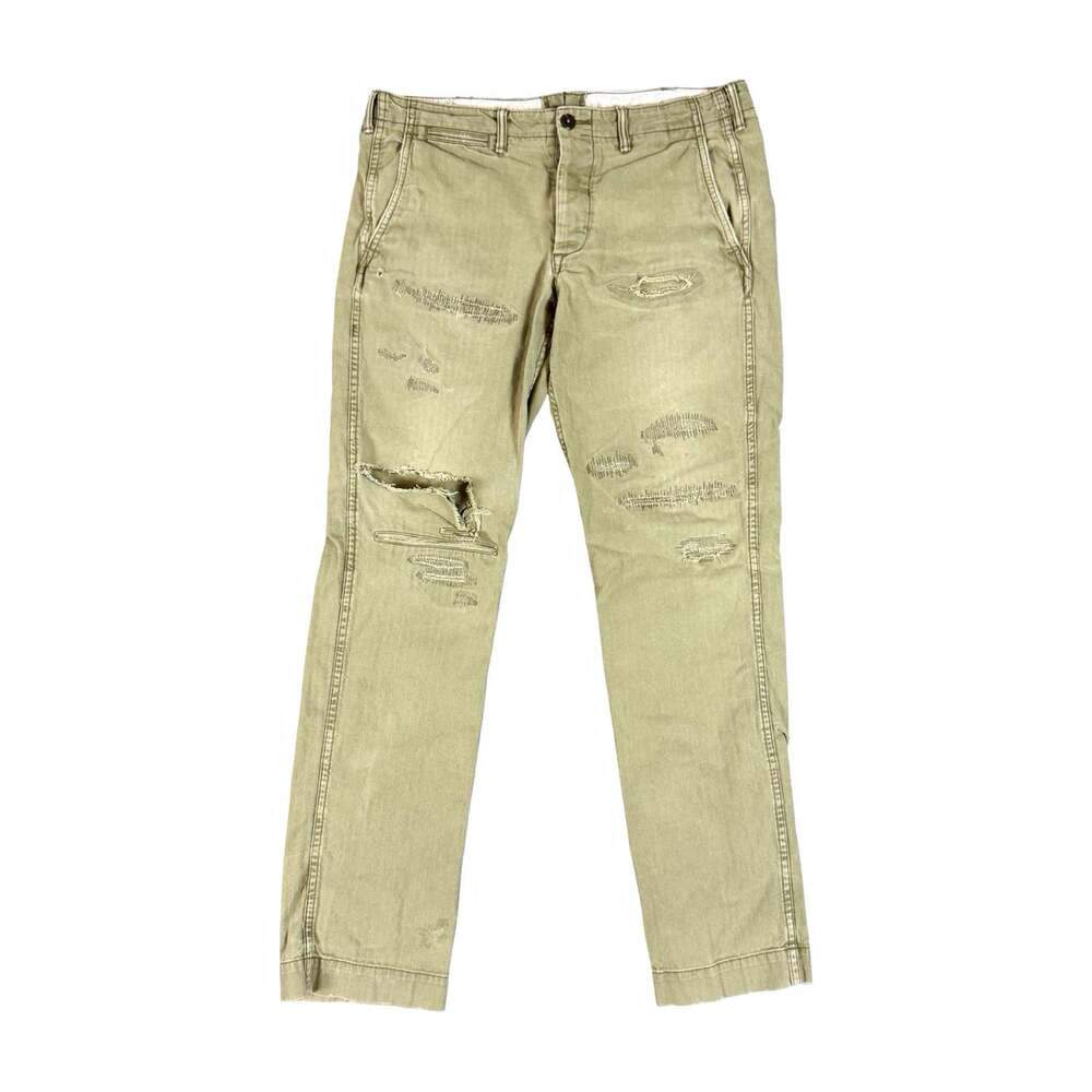Vintage Polo Ralph Lauren Utility Straight Fit Distressed and Patched Pants